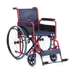 Wheelchair - Steel / PVC detchable arm and foot restst