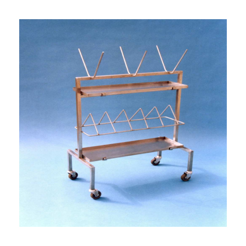 Mobile bedpan & urinal stand