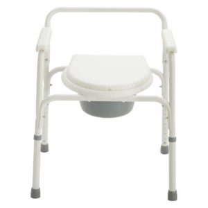 DELUXE 3 IN 1 STEEL FOLDING COMMODE