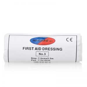 First Aid Dressing No3 Hi-Care 7.5cm x 2.2m