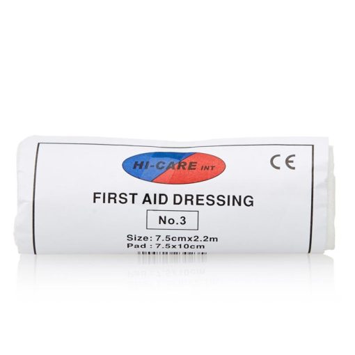 First Aid Dressing No3 Hi-Care 7.5cm x 2.2m