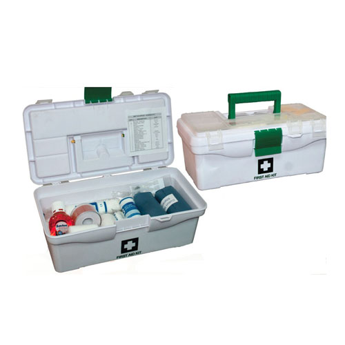 First aid white tool box