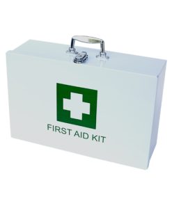 First aid metal box empty