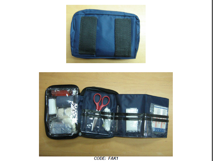 First Aid Bag Basic Blue